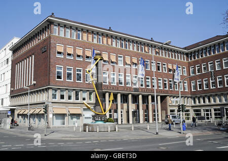 Golden Anchor, Lower Rhine Chamber of Commerce, Duisburg, North Rhine-Westphalia, Germany Stock Photo