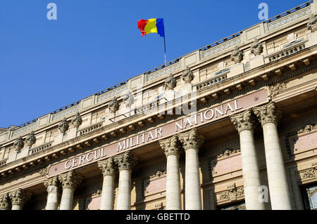 Cercul Militar National, officers' mess, military building, Bucharest, Romania Stock Photo