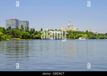 Lake, Park Herastrau, Bucharest, Romania Stock Photo