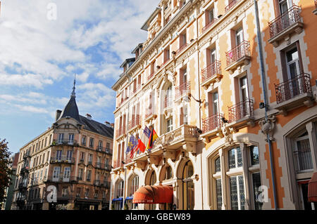 House fronts, old town, Belfort, Territoire de Belfort, Franche-Comte, France Stock Photo