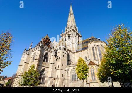 Cathedral Saint-Lazare, Autun, Departement Saone-et-Loire, Bourgogne, France / Burgund Stock Photo