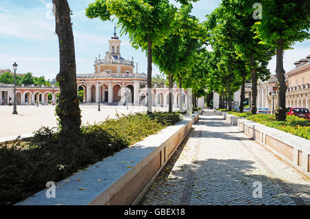 Royal Church of San Antonio, Plaza de San Antonio, Aranjuez, province Mardid, Spain Stock Photo