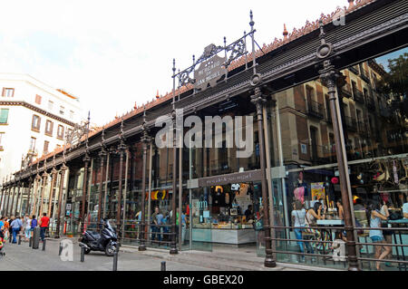 Market of San Miguel, market hall, Madrid, Spain / Mercado de San Miguel Stock Photo