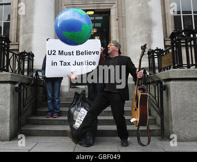 Debt and development coalition protest Stock Photo