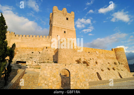 Castillo de la Atalaya, castle, Villena, Province of Alicante, Spain, Europe Stock Photo