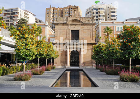 historic building, Paseo de la Farola, Promenade, harbour, Malaga, Malaga Province, Costa del Sol, Andalusia, Spain, Europe Stock Photo
