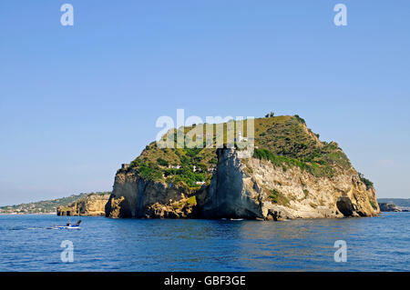 lighthouse, Capo Miseno, Gulf of Naples, Pozzuoli, Campania, Italy Stock Photo