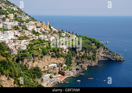 San Gennaro, church, Vettica Maggiore, Praiano, Amalfi Coast, Campania, Italy Stock Photo