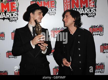 Shockwaves NME Awards 2009 - Press Room - London Stock Photo