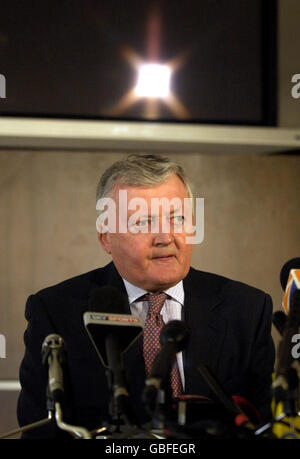 Cricket - ICC Press Conference - Lords Cricket Ground. ICC President David Morgan speaks to the media at Lords Cricket Ground in London. Stock Photo