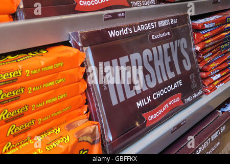 Themed Candy in Hershey's Chocolate World Times Square, NYC Stock Photo