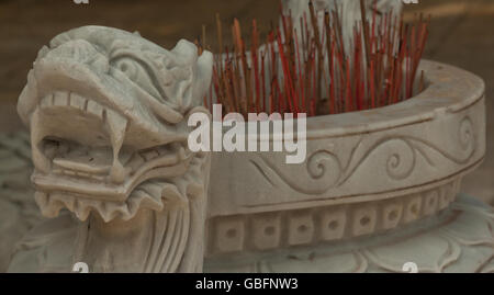 Buddhist pagoda in Huyen Khong cave on Marble Mountain at Da Nang city, Vietnam Stock Photo