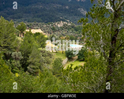 GR221 Mallorca Fernwanderweg zwischen Estellencs und Banyalbufar Stock Photo