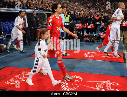 Soccer - UEFA Champions League - First Knockout Round - First Leg - Real Madrid v Liverpool - Santiago Bernabeu Stock Photo