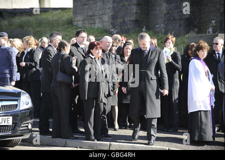 Katie-Jo Davies funeral Stock Photo