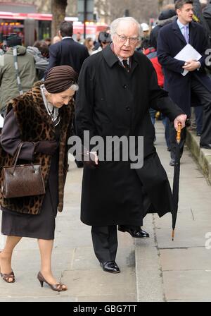 Frank Thornton The Funeral of Wendy Richard held at St Mary's Church ...