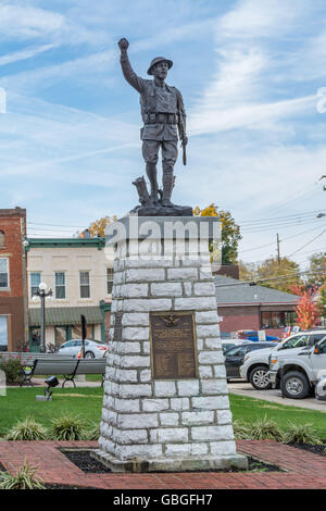 World War 1 Soldier Memorial Stock Photo