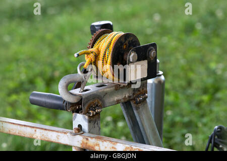 rope pulley Stock Photo