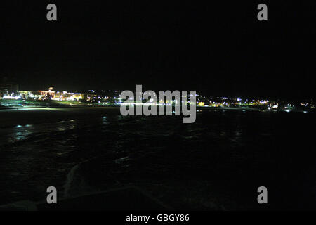 Travel Stock - Australia - February 2009. General view of Bondi beach near Sydney at night Stock Photo