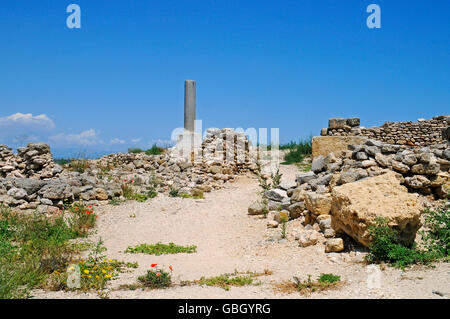 Canne della Battaglia, archaeological excavation site, museum, Barletta, Puglia, Italy Stock Photo