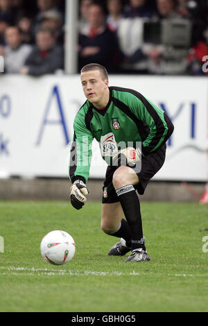 Soccer - FAW Premier Cup Final - Rhyl v Wrexham Stock Photo