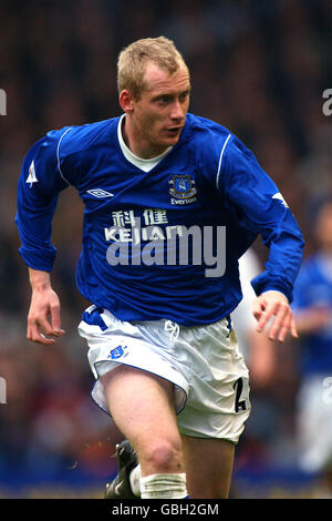 Soccer - FA Barclaycard Premiership - Everton v Bolton Wanderers. Tony Hibbert, Everton Stock Photo