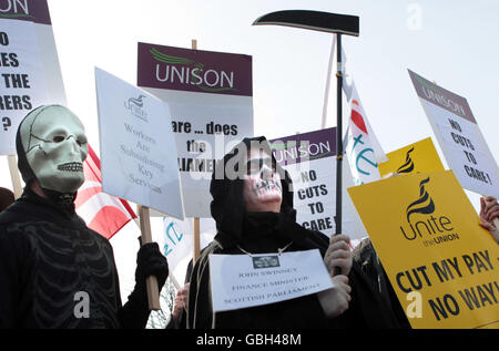 to mourn' the loss of jobs and services. Stock Photo