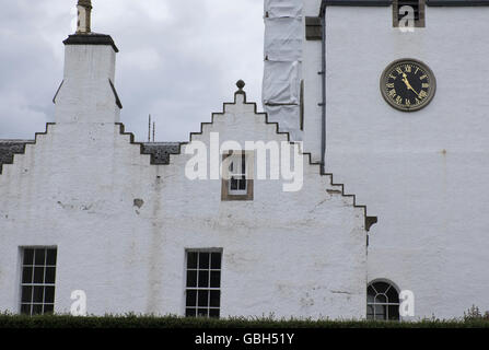 blair castle in scotland before the storm Stock Photo