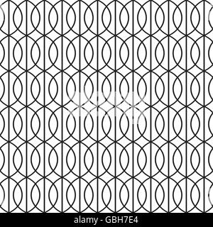 Seamless Art Deco Tracery Trellis Pattern Background Stock Vector