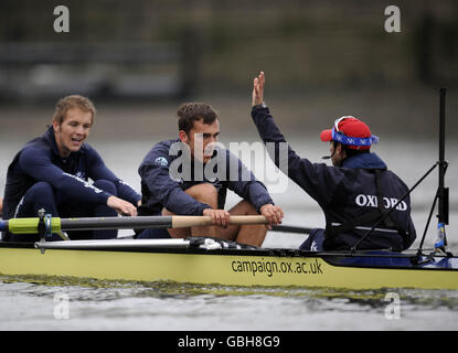 Rowing - Boat Race Practice - Day Two - River Thames Stock Photo
