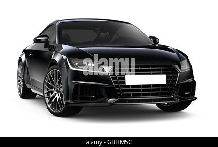 Black coupe car Stock Photo