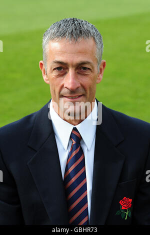 Cricket - Lancashire Press Day - Old Trafford Cricket Ground. Mike Watkinson, Lancashire Cricket Director Stock Photo