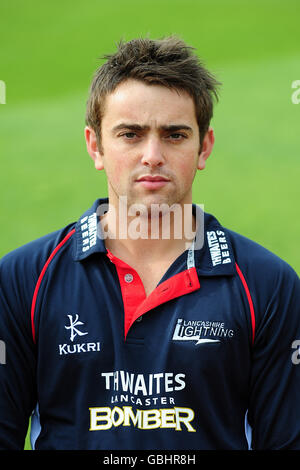 Cricket - Lancashire Press Day - Old Trafford Cricket Ground. Stephen Parry, Lancashire Lightning Stock Photo