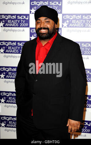 Signature at the Digital Spy Reality TV Awards at the Bloomsbury Ballroom, in London. Stock Photo