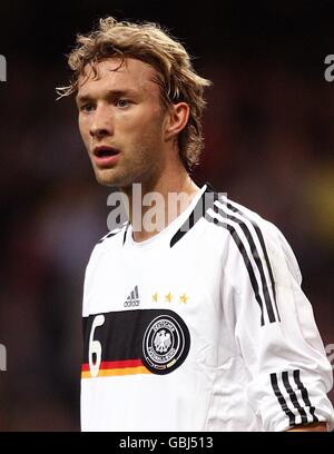 Soccer - FIFA World Cup 2010 - Qualifying Round - Group Four - Wales v Germany - Millennium Stadium. Simon Rolfes, Germany. Stock Photo