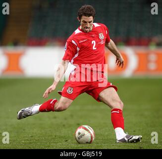 Soccer - FIFA World Cup 2010 - Qualifying Round - Group Four - Wales v Germany - Millennium Stadium. Samuel Ricketts, Wales. Stock Photo