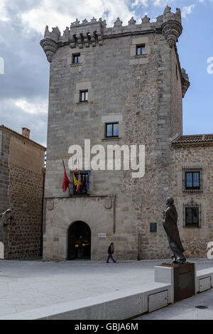 Tower of  Los Guzmanes with San Juan de la Cruz, Avila, Castilla y Leon, Spain. Stock Photo