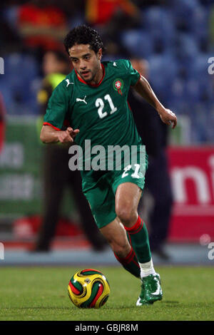 Soccer - International Friendly - Angola v Morocco - Estadio do Restelo. Marouane Zemmama, Morocco Stock Photo