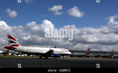 Heathrow Airport Feature. A General view of Terminal 5 of Heathrow Airport Stock Photo