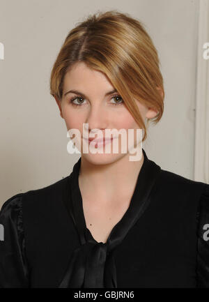 Actress Jodie Whittaker poses at a photoshoot in London to promote the new film 'Good' which stars actor Viggo Mortensen and portrays the rise of socialism in Germany. Stock Photo