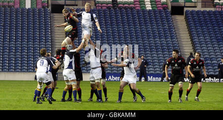 Rugby Union - Magners League - Edinburgh Rugby v Leinster - Murrayfield Stock Photo