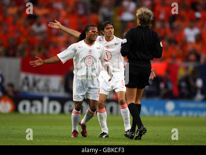 Soccer - UEFA European Championship 2004 - Semi Final - Portugal v Holland Stock Photo