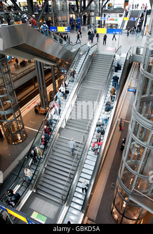 Berlin Hauptbahnhof, central railway station, Berlin Stock Photo