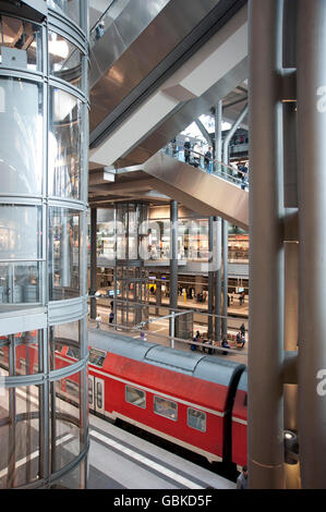 Berlin Hauptbahnhof, central railway station, Berlin Stock Photo