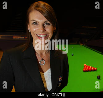 First female snooker referee Michaela Tabb. She was the first female to ...