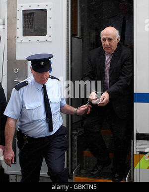 Ted Cunningham who laundered cash from the notorious Northern Bank robbery attends court today in Cork. Stock Photo