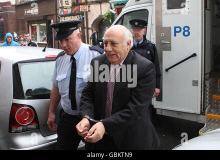 Northern Bank robbery trial. Ted Cunningham who laundered cash from the notorious Northern Bank robbery attends court today in Cork. Stock Photo
