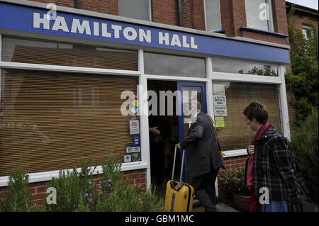 General view of Hamilton Hall Hotel, Bournemouth, where controversial euthanasia activist Dr Philip Nitschke, dubbed Dr Death, gave his suicide workshop presentation. Stock Photo