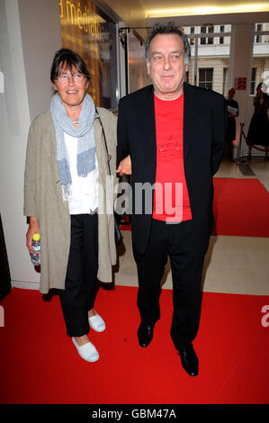 Stephen Frears and his wife Anne Rothenstein arrives for the UK premiere of Cheri, at the Cine Lumiere, London. Stock Photo