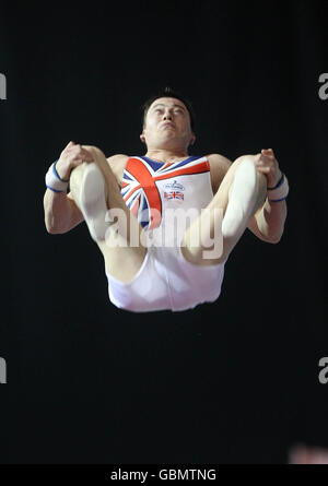 Gymnastics - Glasgow 2009 Grand Prix - Day One - Kelvin Hall International Sports Arena. Great Britain's Luke Folwell during the Glasgow Grand Prix at Kelvin Hall, Glasgow. Stock Photo